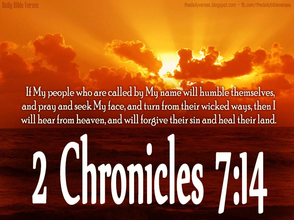 2 Chronicles 714  If My People Will Humble Themselves and Pray  Bible  Quote