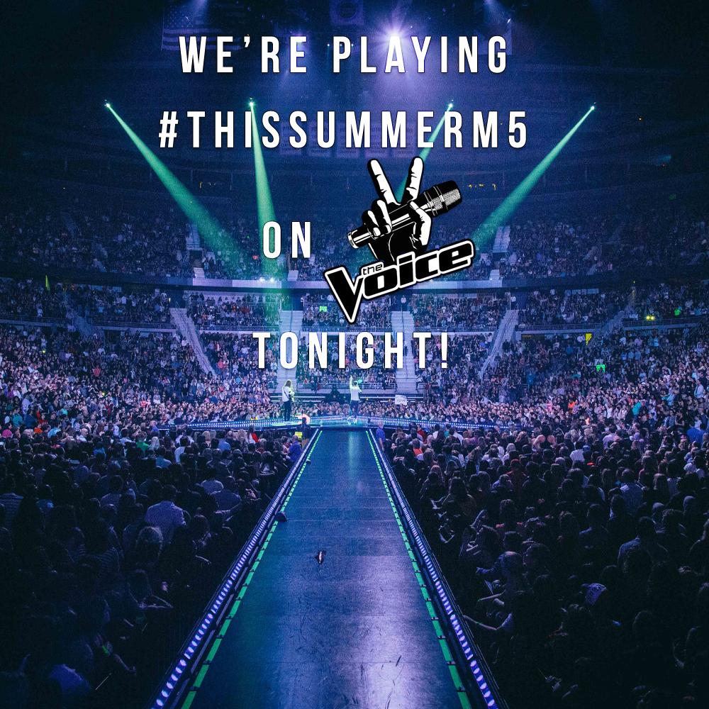 Coming up soon! #VoiceFinale #TeamAdam #ThisSummerM5