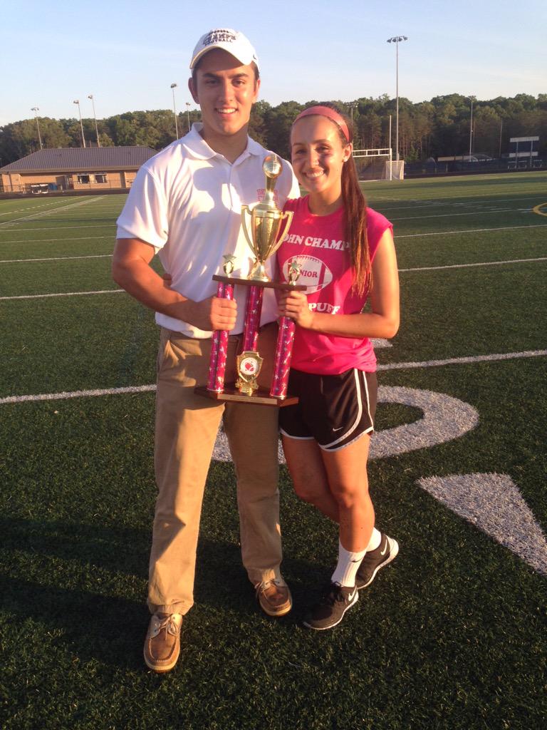 rayyclark9's tweet image. Thank you Powderpuff for two great wins &amp;amp; the best win of my entire life💗🏈🎀 #whereitallstarted #threegames #twoyears