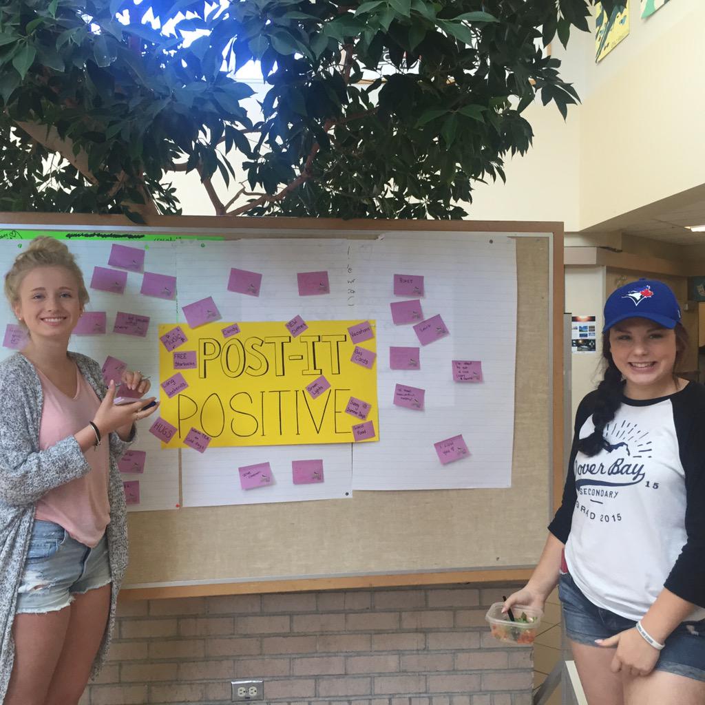 Come see 4% members <a href="/jessikaclark/">Jess Clark</a>  and Katie Wright this week to join in on the Post It Positive Board💜
