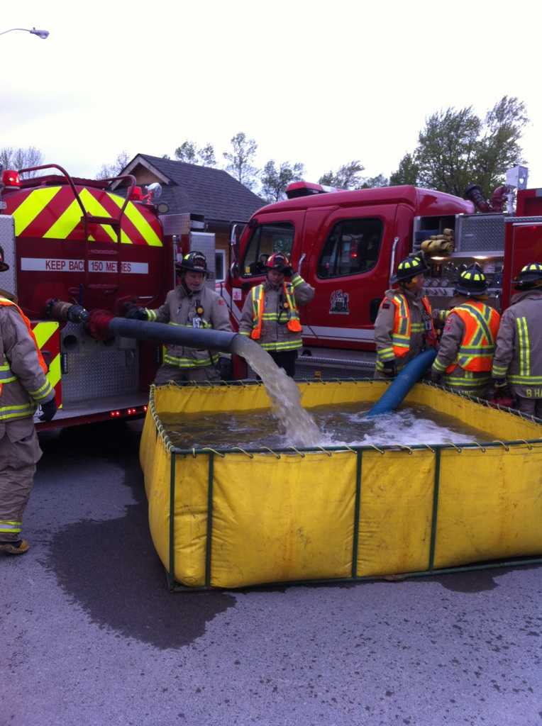 FireHarrison's tweet photo. Brock Township Fire, rural water training @Beaverton Station. Great job. http://t.co/nfQXR3odBP
