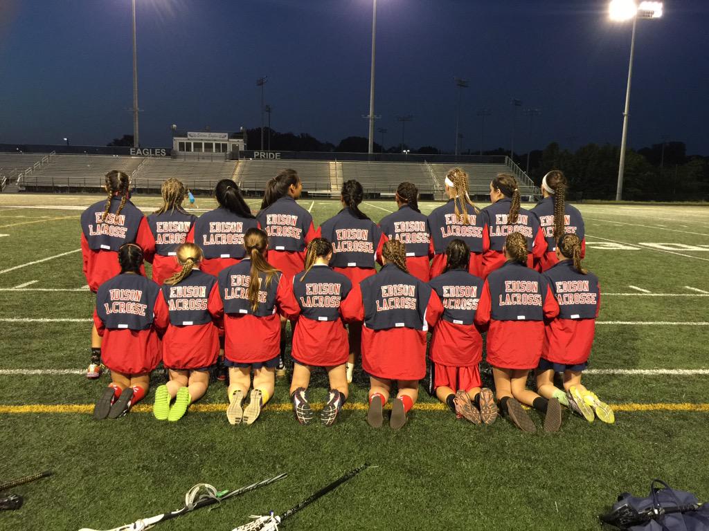 edisongirlslax's tweet photo. Fierce on and now, off the field thanks to @BHS_MidAtlantic! #GameOnGearOn http://t.co/1J34nBy0ty