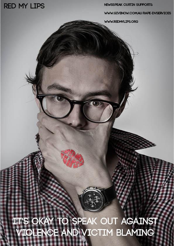 CurtinUni's tweet photo. Support our students raising money for Rape and Domestic Violence Services Australia on campus today. #redmylips http://t.co/iZUEFaXdU6