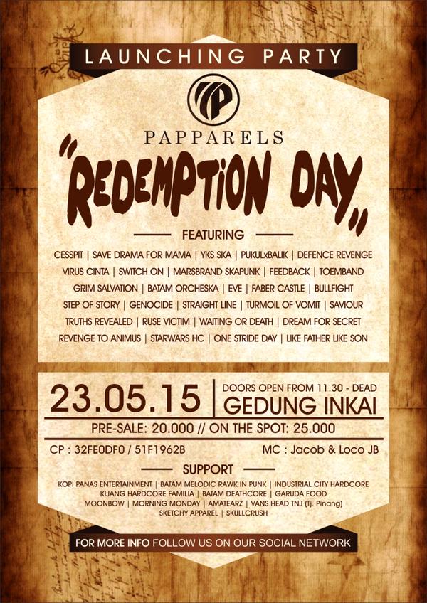 #REDEMPTIONDAY2015 with <a href="/Grim_Salvation/">GRIMSALVATION</a> @TurmoilHardcore <a href="/WaitingorDeath6/">WAITING OR DEATHcore</a> @RTAPHC dll #supportlocalbrand