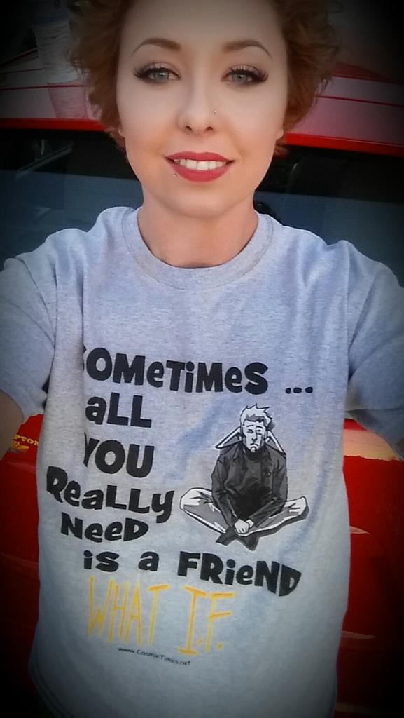 mercyslittlesho's tweet photo. Hey @TheDJStrong check out my super awesome new shirt. @CosmicTimes #WhatIFComic #CoolestShirtEver #CoolestComicEver http://t.co/iUMEujWN2D