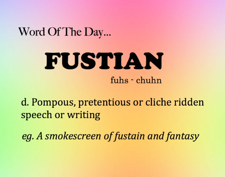 Word of the Day - fustian