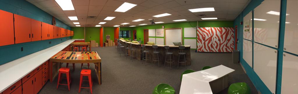 Becks0930's tweet photo. Collaborative &amp; creative HS classroom, inspired &amp; built by students, designed &amp; guided by @dPOPculture http://t.co/EgDQlDaTyN