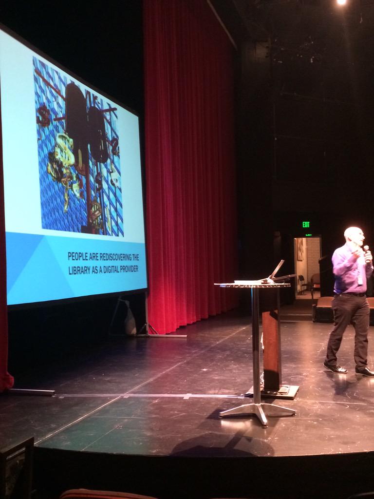 RedRussak's tweet image. &quot;People are rediscovering the library as a digital provider&quot; - @SeattleLibrary #NewTechSea