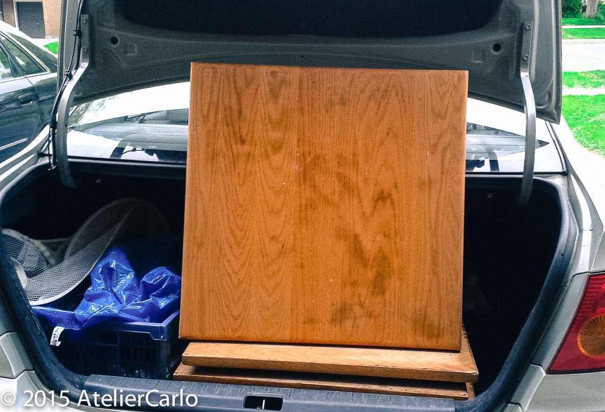 AtelierCarlo's tweet photo. Find of the day 12 oak tabletops, 2'x2'x1" any suggestions on re-purposing? @FrankHowarth @darbinorvar @JimmyDiResta http://t.co/XfzI3GEABJ
