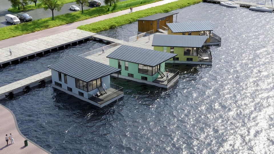 CGKaDesign's tweet photo. Floating houses #exteriordesign #water #architecture http://t.co/1N25Tt4sEf