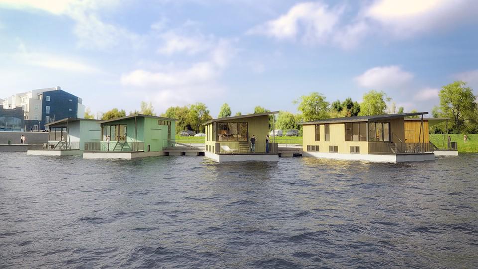 CGKaDesign's tweet photo. Floating houses #exteriordesign #water #architecture http://t.co/1N25Tt4sEf