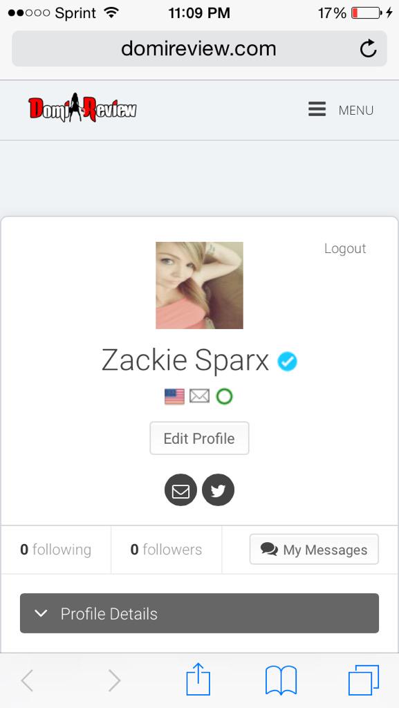 MissZackieSparx's tweet photo. Verified on @DomiReview. #domireview #financialdomination #Findom #Paypig #moneyfetish #humanatm #verified http://t.co/koQWTOL9VY