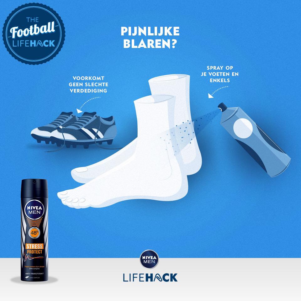 Last van blaren? Voorkom ze en spray deodorant op je voeten en enkels! #lifehack