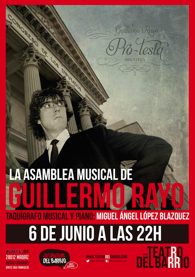 teatrobarrio's tweet photo. Llega la #AsambleaMusical de @GuillermoRayo http://t.co/t5IpTEY684 http://t.co/ijGWyHP4Va
