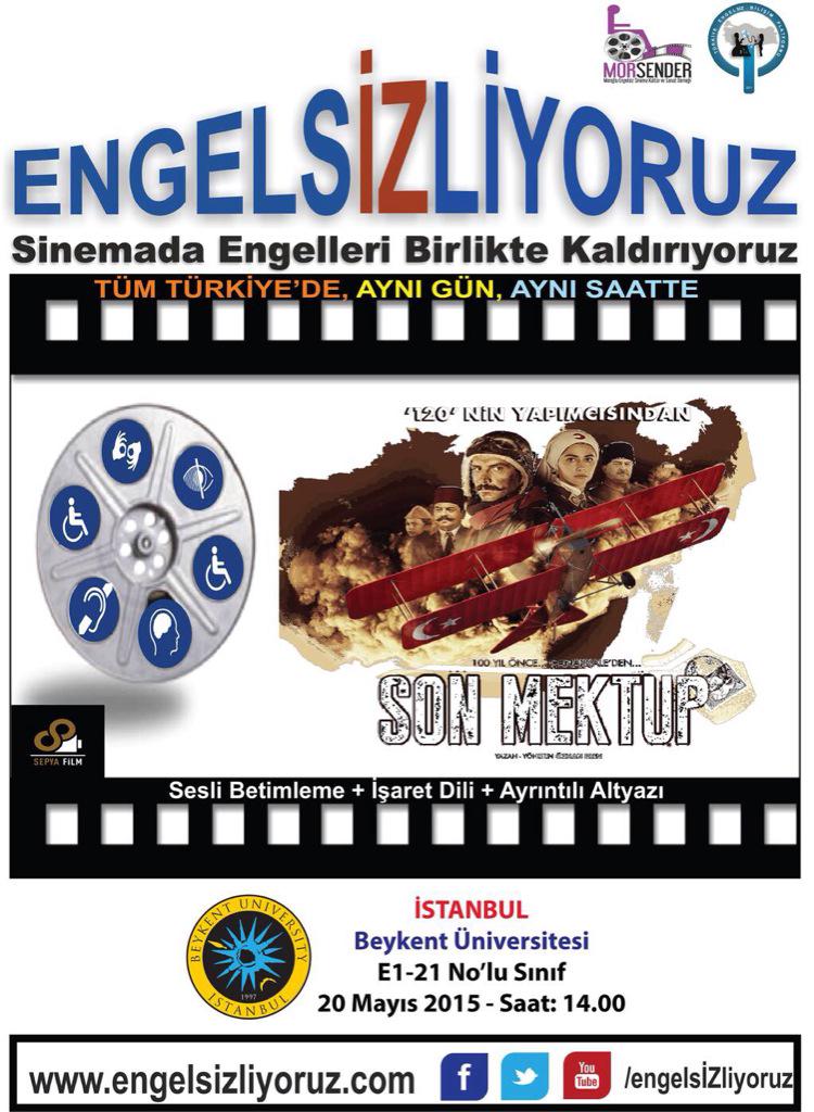 BeykentODEK's tweet photo. Sinemadaki engelleri kaldırıyoruz!Bugün 14.00'de E1-21no'lu sınıfta! #engelsizliyoruz @BeykentUnv @engelsizliyoruz http://t.co/q8WJc0pHOq