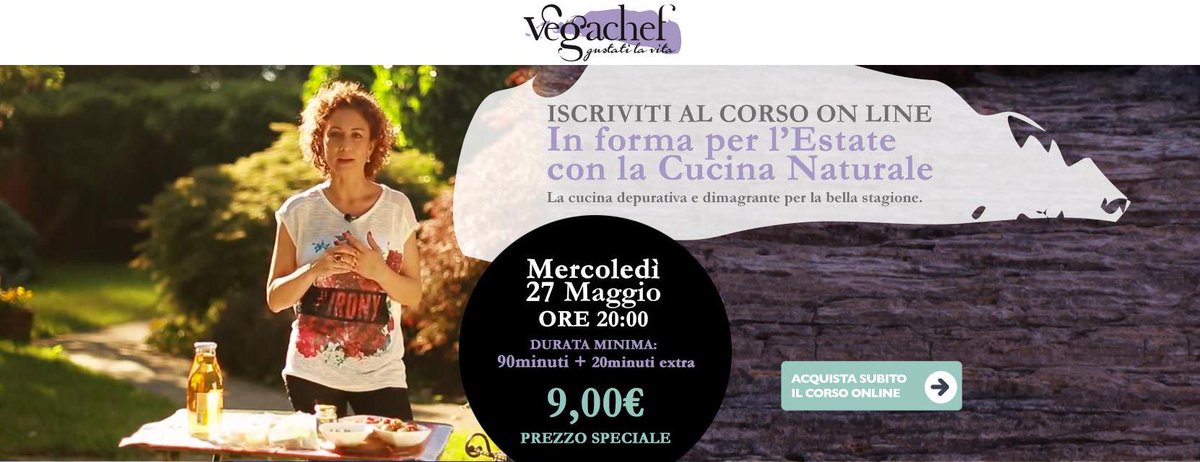 In arrivo il corso "#InForma per l'#estate con la #CucinaNaturale"

Scopri come partecipare:webinar.vegachef.it