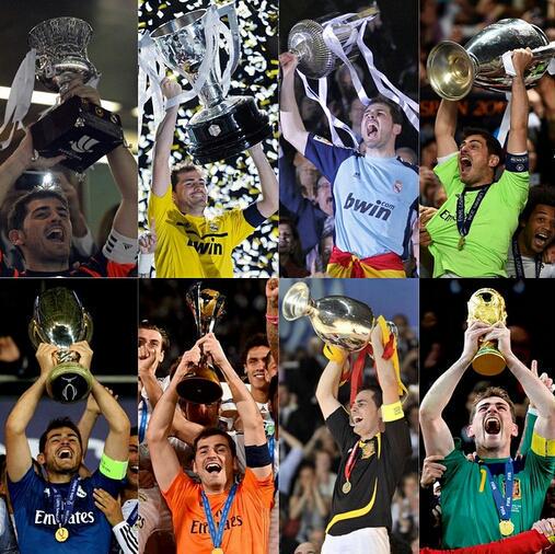 Happy Birthday, Iker Casillas!  34 years 
1 World Cup 
2 Euro 
2 Copa del Rey 
3 Champions League 
5 La Liga  Legend. 