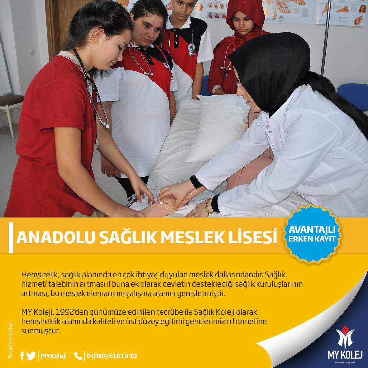 Avantajlı Erken Kayıt | #AnadoluSağlıkMeslekLisesi / mykoleji.com    / 0 (850) 616 19 19 / #MYKolej