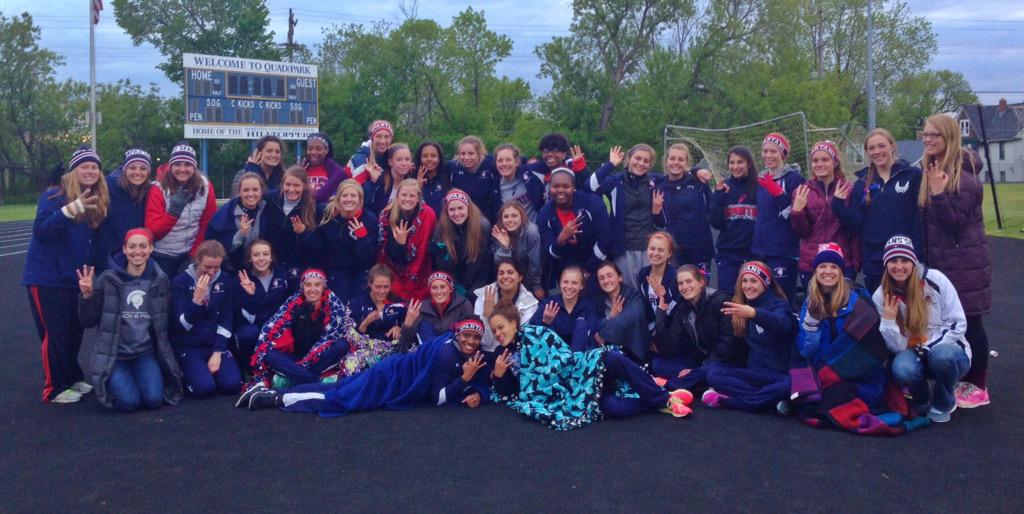 LadySprtanTrack's tweet photo. So proud of this amazing team as they defend their Triple Crown with their victory at the GMC Outdoor Championships! http://t.co/AEwAJ8SrZc