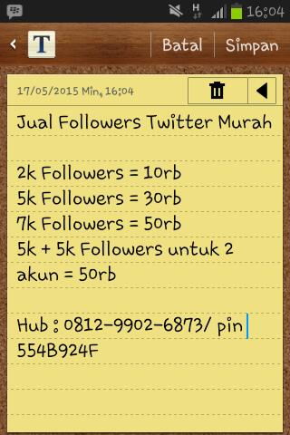 Jual Followers Twitter Murah! Hub: 081299026973
Hari Kebangkitan Nasional #2RMiniKonserToMedan #AnisaRahmaPhotoshoot