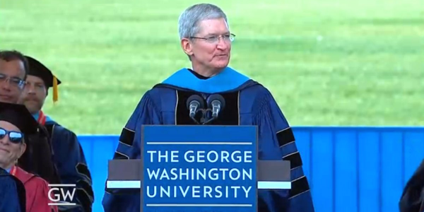 BusinessInsider's tweet photo. Tim Cook to graduates: 'Your values matter' http://t.co/ArKGZ0AsKM http://t.co/MelqH1Vpbc