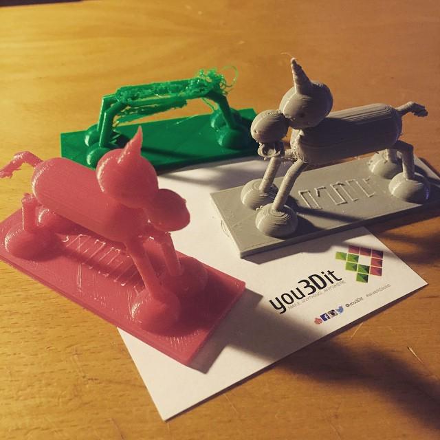 you3Dit's tweet photo. #AMakeADay #139 #3Dprinting #unicorns for one of our active #CAD #Designers in our network! Using rock solid  @cubi… http://t.co/iIA52KOKhV