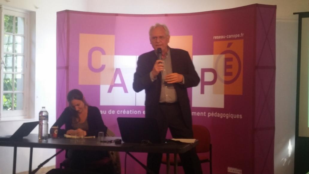 SophieGarssine's tweet image. #docs91 : Ouverture conférence 1 par B.Cornu &quot; L&apos;école  à l&apos;ère du numérique! &quot;