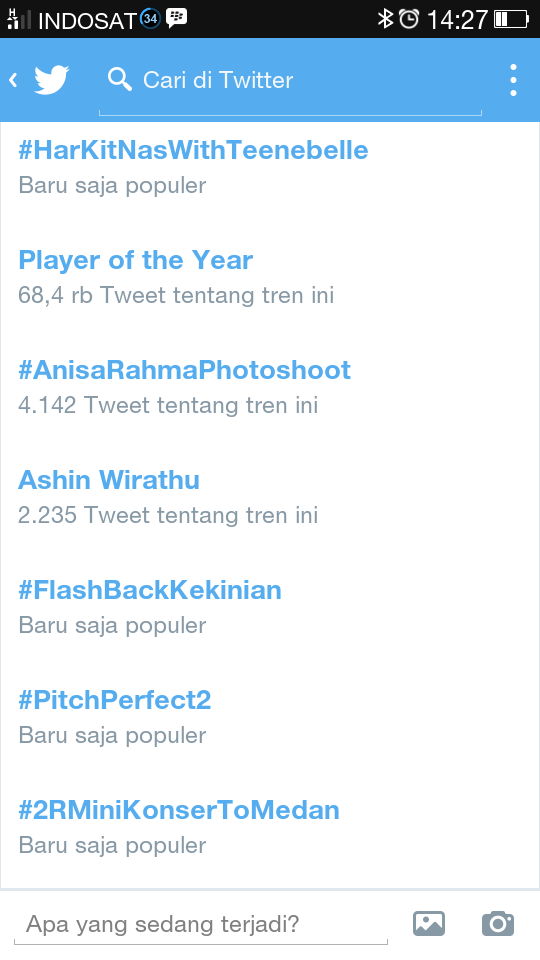 LittleForevelyn's tweet photo. TTWW 1 : #HarKitNasWithTeenebelle "Baru Saja Populer" Udah jadi pertama:v @srihst63 @PopoSuriadi http://t.co/VCGj23iM6E