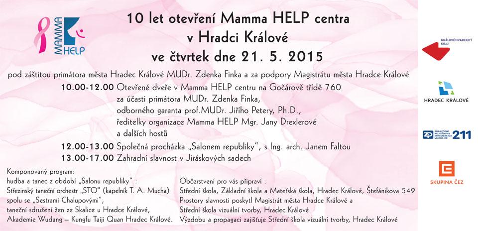 koaliceHK's tweet photo. Zítra proběhnou oslavy 10 let @mammahelp centra v Hradci Králové... #rakovina #prevence #hradeckralove #mammahelp http://t.co/EMxAW1Hi1g