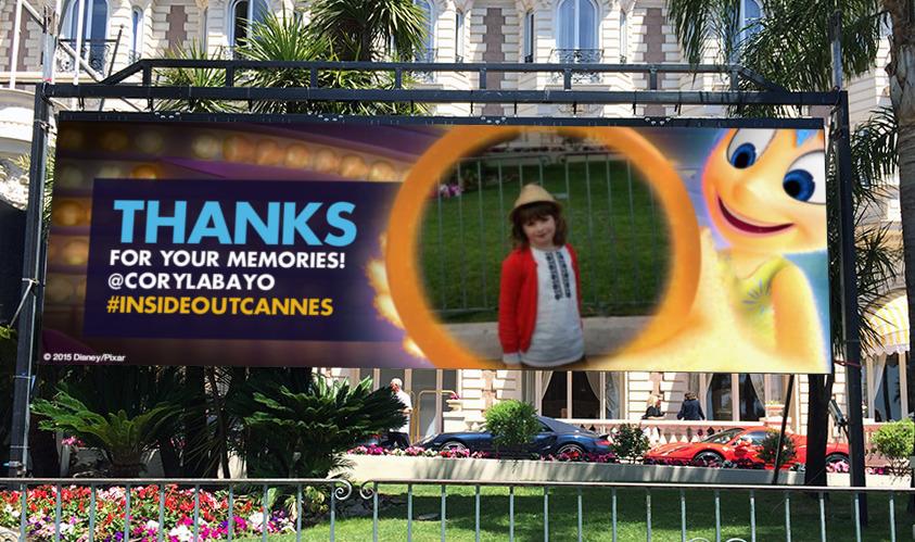 InsideOutCannes's tweet photo. Thanks for your memory @CoryLabayo you are on the #InsideOutCannes billboard! http://t.co/fVclhAB17R