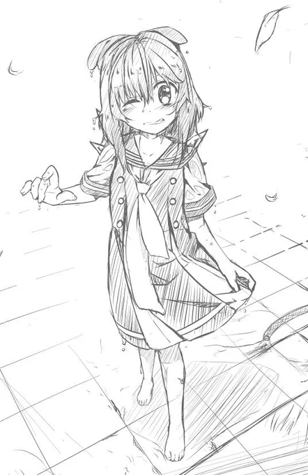 アア ゴメン ぬれちゃったネ(‾∇‾)ニヤッ 