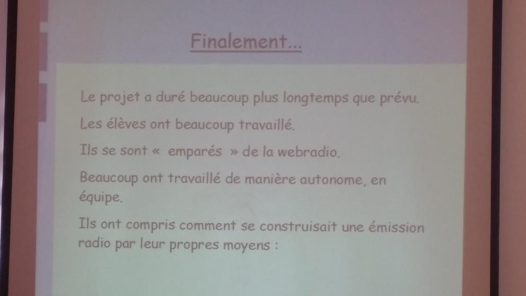 SophieGarssine's tweet image. #docs91 Projet #webradio présenté par @sandpaquier et retours d&apos;expérience