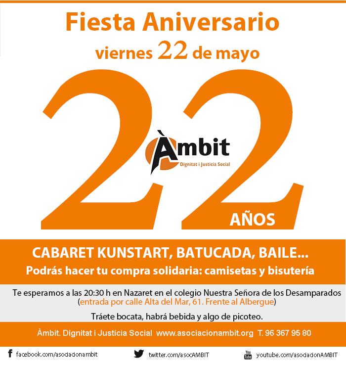 asocAMBIT's tweet photo. Os esperamos en la fiesta Aniversario http://t.co/QmV5v6b5TA