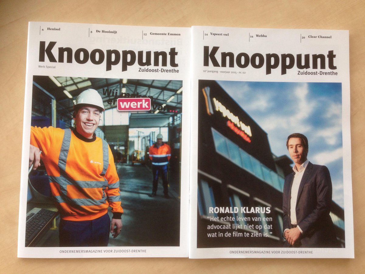 Deze week uit, Knooppunt! Een bijzondere editie in het teken van werk en tevens verschenen in de gemeente Coevorden!