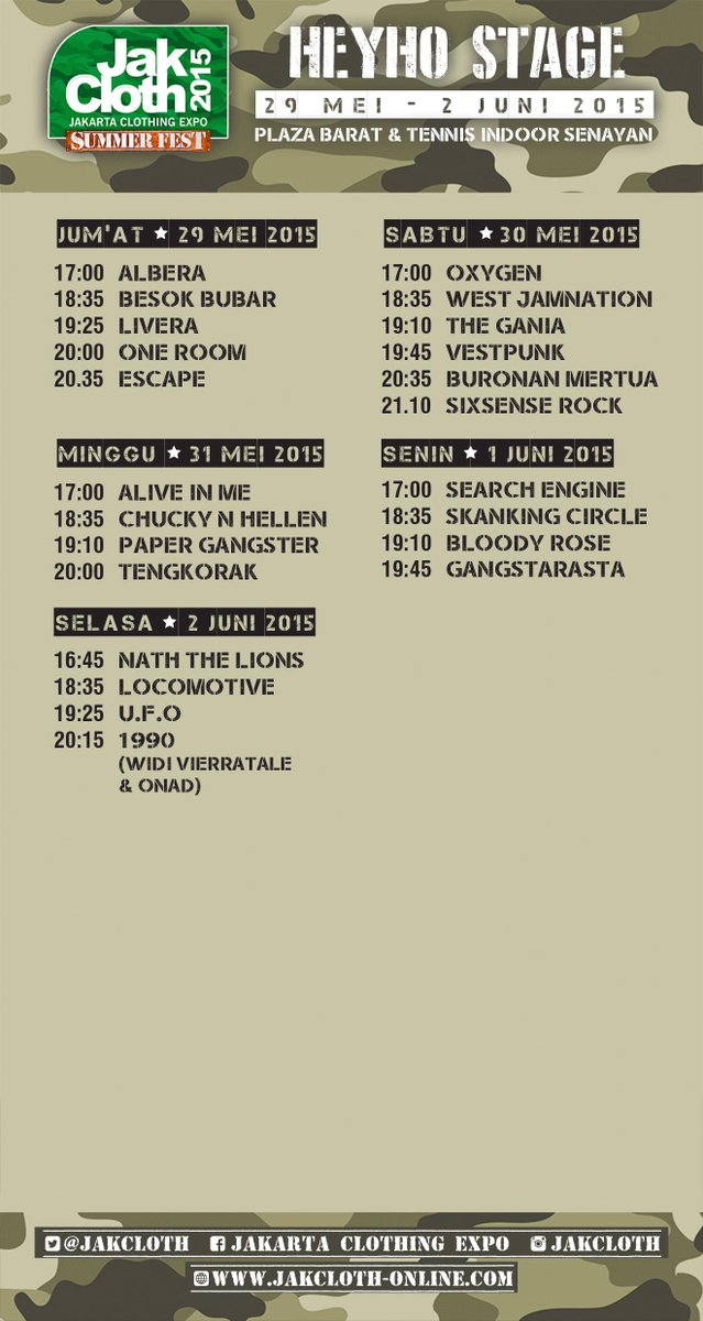 Rundown <a href="/JakCloth/">JakCloth</a> #summerfest2015 @Heyho_Brand STAGE