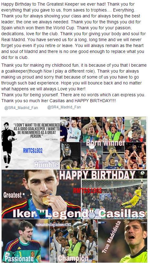  Happy birthday Iker Casillas 