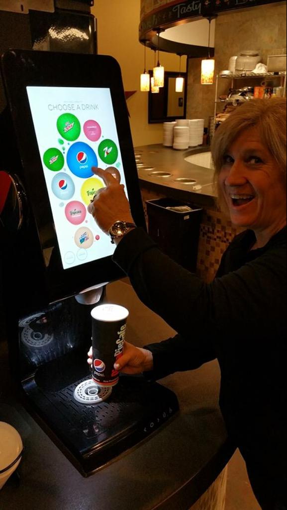 New Clinton #Utah #Pizza Pie Cafe Add Your Favorite Flavor Shot w Pepsi's Spire Machine Only At The Clinton Location!