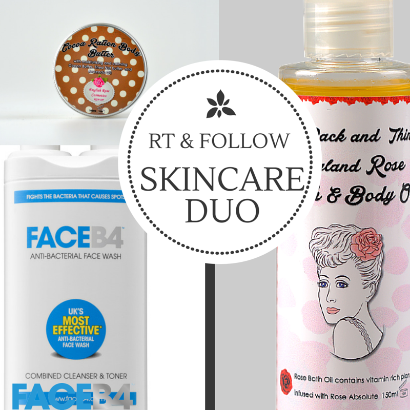 FaceB4's tweet photo. Don't forget to enter our comp with @karinmckay1 to win this Skincare Pamper Trio! Follow &amp; RT! #WinWednesday 💙💦 http://t.co/g1goTNfRRx