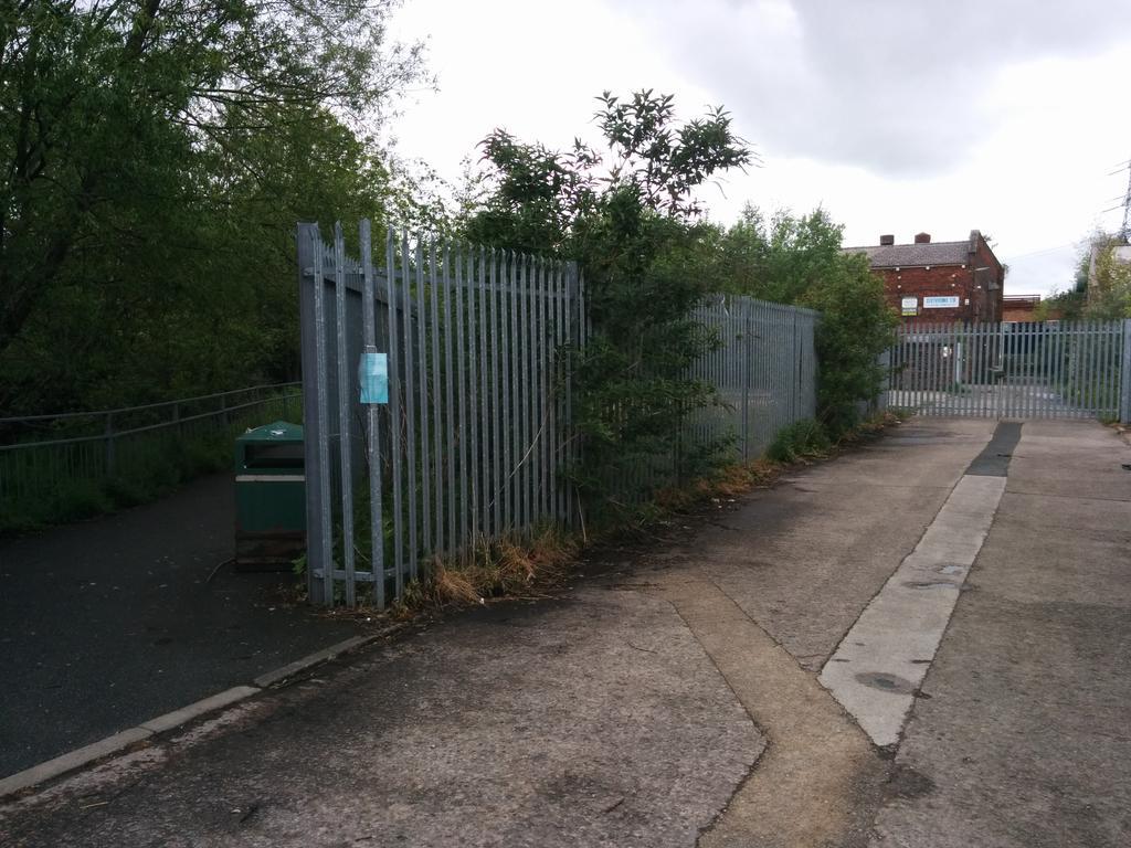 A planning application for 5 terraced houses submitted for the triangular piece of ground nr Tesco and Barracks Mill: