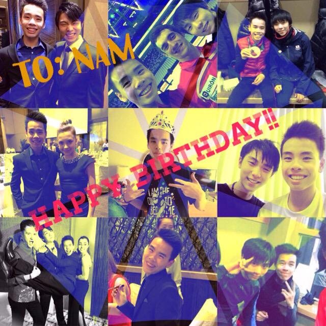 To: Nam
Happy Birthday!!
You are  cute and so SPICY!! I like your skating  Nguyen               