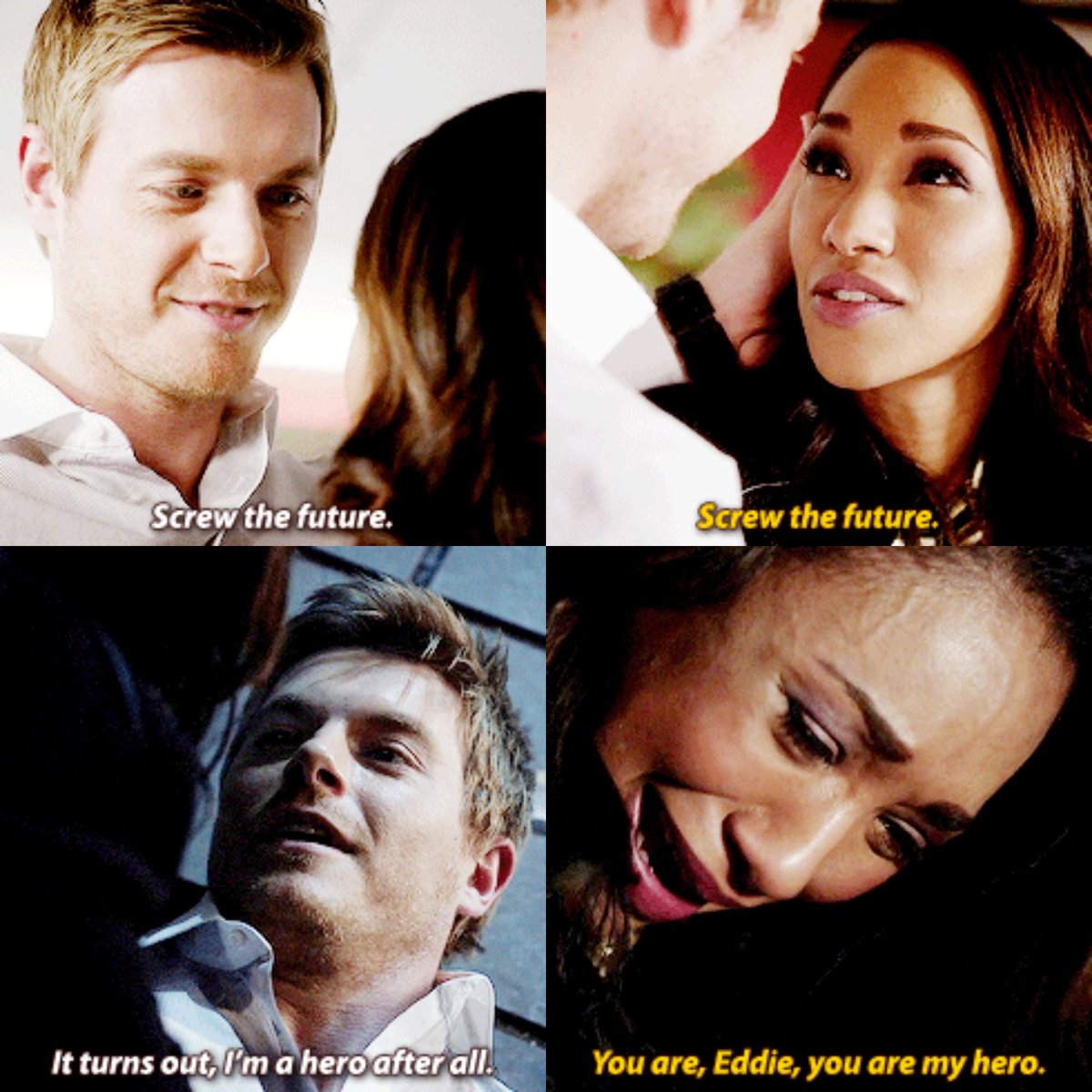 MrBazingaa's tweet photo. Dammit Eddie, you weren't supposed to take it that litterally.
#ScrewTheFuture
#TheFlash http://t.co/2PDRxscdQZ