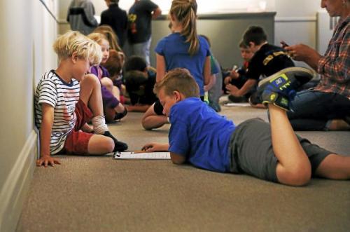 First grade pen-pals from Molly Stark, Maple Street schools meet up <a href="/BennMuse/">Bennington Museum</a> goo.gl/OsLub3