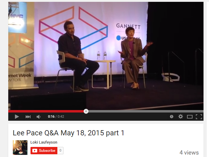 thelpfn's tweet photo. #LeePace's Q&amp;A at Internet Week New York #IWNY, May 18, 2015 (Part 1) by @Lady_of_Misrule: https://t.co/qQqoN3LoPt http://t.co/QA5J07C10k