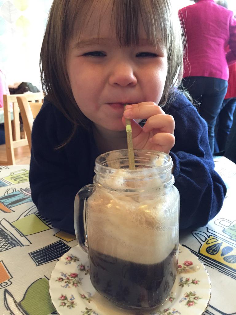 judylloyd's tweet photo. @shanicatti coke float gone in 60seconds! Evie-willow loved my drink! http://t.co/mfyJuDEjkK