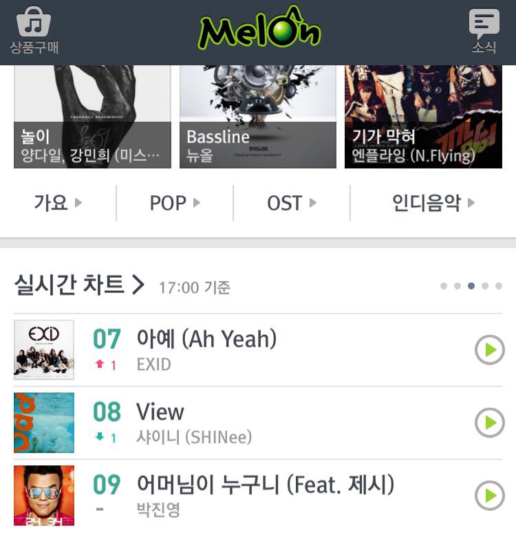 almightykeybeom's tweet photo. "View" Dropped to 8th! Shawols please do not stop streaming! :-( http://t.co/tc3yNvWndI