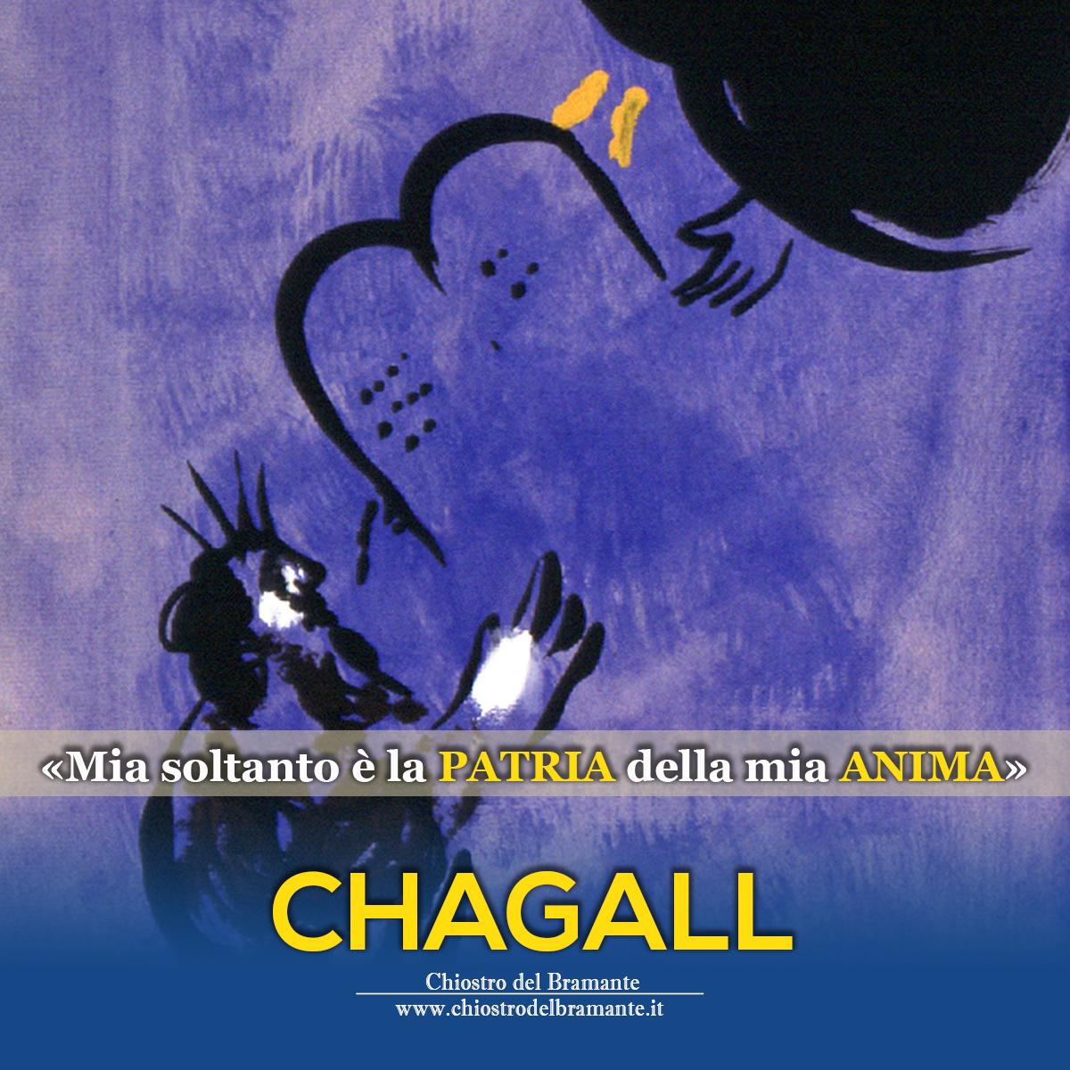 chiostrodelbram's tweet photo. «Mia soltanto è la patria della mia anima» 
#ChagallRoma #quote 
- Info #mostra http://t.co/K9oQXWEi51 - http://t.co/gtZRtNC7Yd