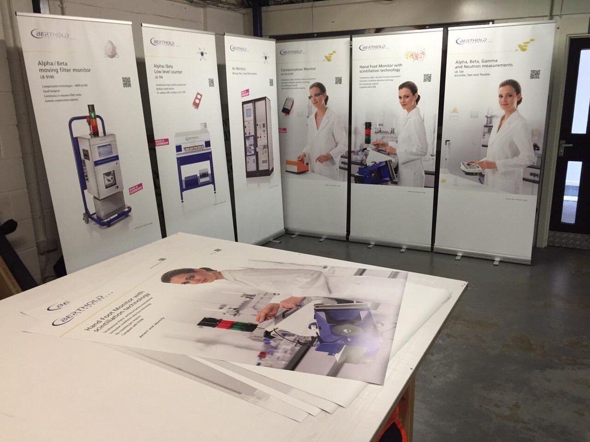Print_Force's tweet photo. Hard at work at #PrintForce HQ creating a fabulous range of roller banners! http://t.co/nbJ0yLBzVw