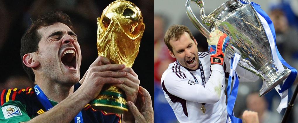 Happy birthday to two of the greatest goalkeepers of their generation, Iker Casillas (34) and Petr Cech (33) ! 