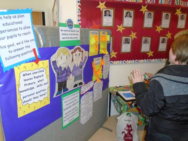 Raploch_Primary's tweet photo. We asked parents what skills, knowledge & attributes they would like their child to leave school with. #parentsviews http://t.co/k3i8NfCmEp