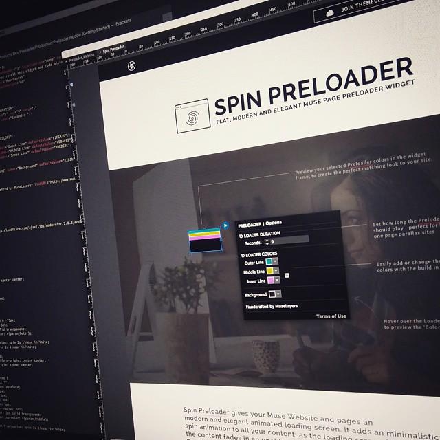 Just if you've missed it! We've launched a new #AdobeMuse Widget called, Spin Preloader — trpx.nyc/1JqcHeF